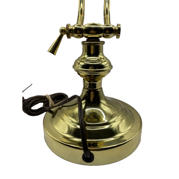 Vintage Underwriters Laboratories Portable Gold Adjustable Baker's Piano Lamp - Picture 7 of 11